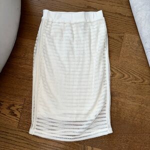 Lé Salty label midi skirt